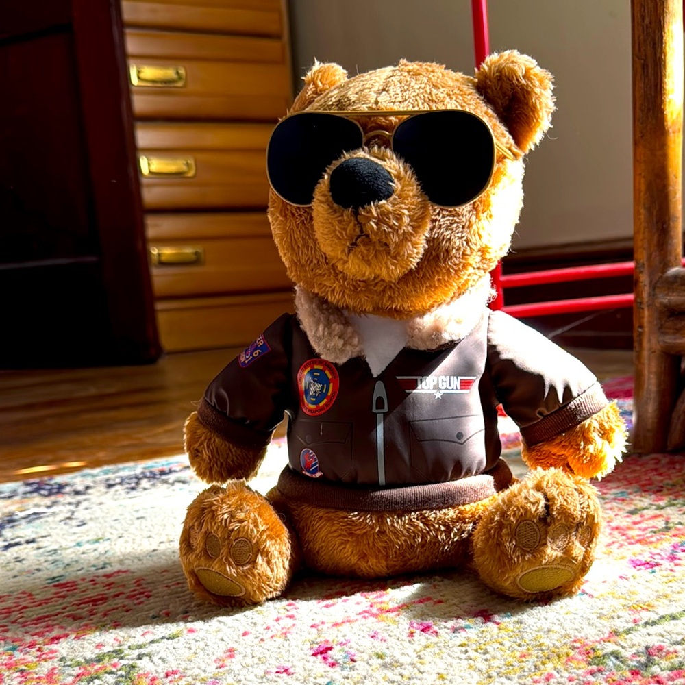 🎶🎵🧸✈️Top gun Aviator Teddy Bear Plush Toy - Picture 1 of 6